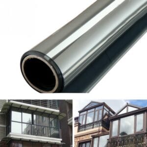 Eenrichtingsspiegel raamfolie zilver zilver 5%