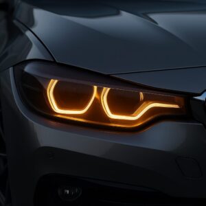 licht zwart lpf koplampfolie met self healing en waterafstotende coating