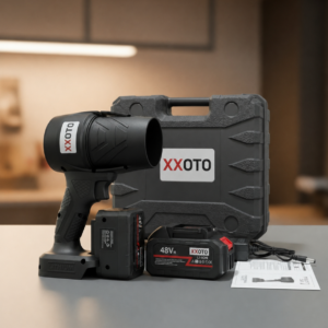 XXOTO Handheld Jet Dry Mini Blower 48V met accu en zwarte opbergkoffer